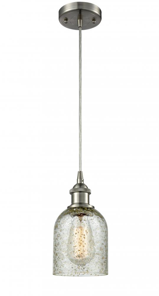 Caledonia - 1 Light - 5 inch - Brushed Satin Nickel - Cord hung - Mini Pendant
