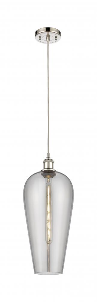 Chelsea - 1 Light - 8 inch - Brushed Satin Nickel - Cord hung - Mini Pendant
