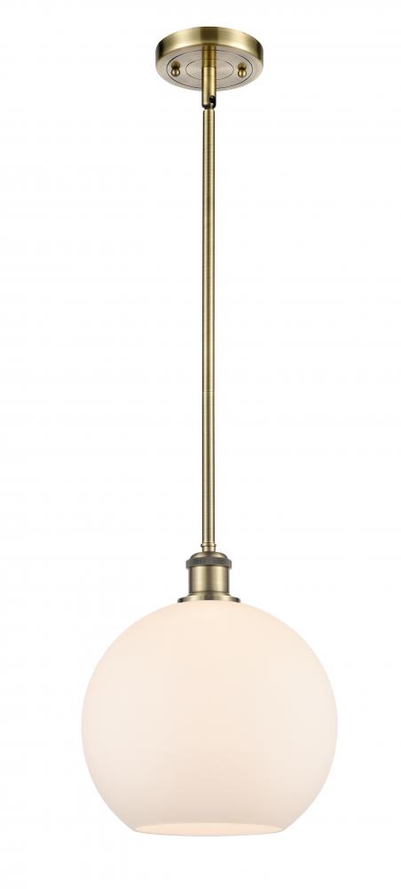 Athens - 1 Light - 10 inch - Antique Brass - Mini Pendant
