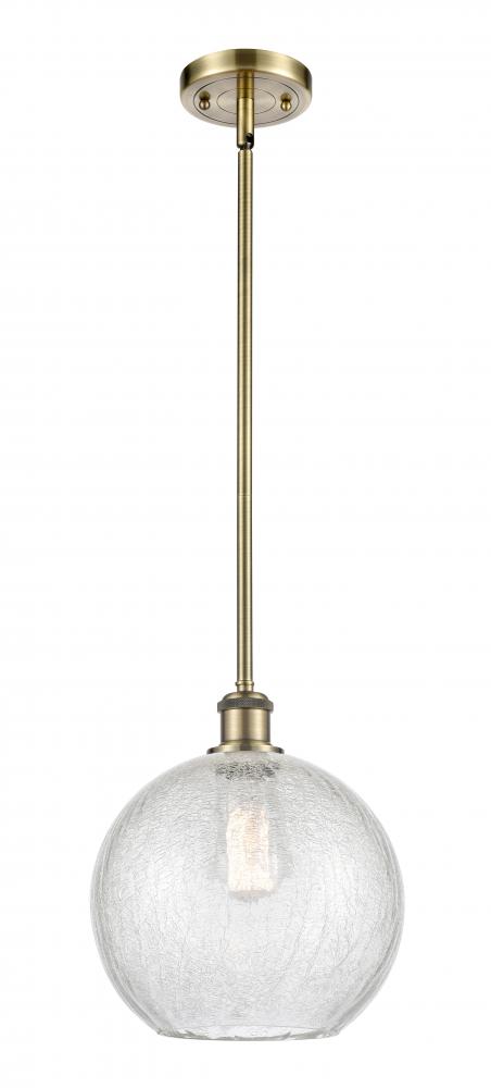 Athens - 1 Light - 10 inch - Antique Brass - Mini Pendant