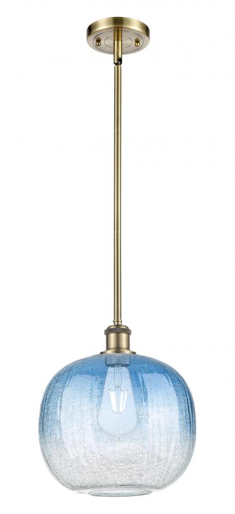 Brookhaven Sphere - 1 Light - 11 inch - Antique Brass - Stem hung - Mini Pendant