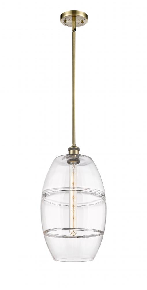 Vaz - 1 Light - 10 inch - Antique Brass - Mini Pendant