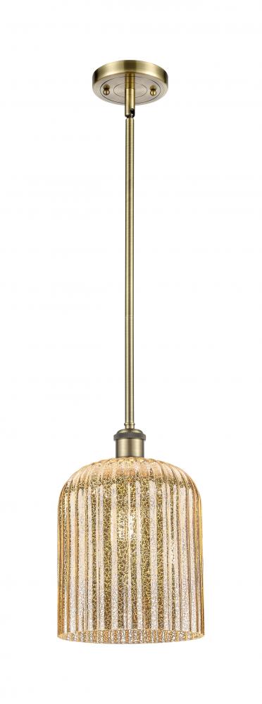 Bridal Veil - 1 Light - 5 inch - Antique Brass - Mini Pendant