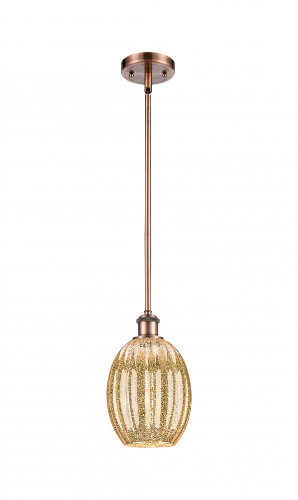 Preston Bulb - 1 Light - 6 inch - Antique Copper - Stem hung - Mini Pendant