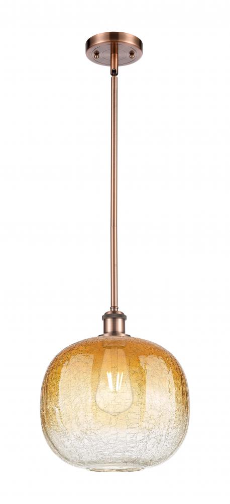 Brookhaven Sphere - 1 Light - 11 inch - Antique Copper - Stem hung - Mini Pendant