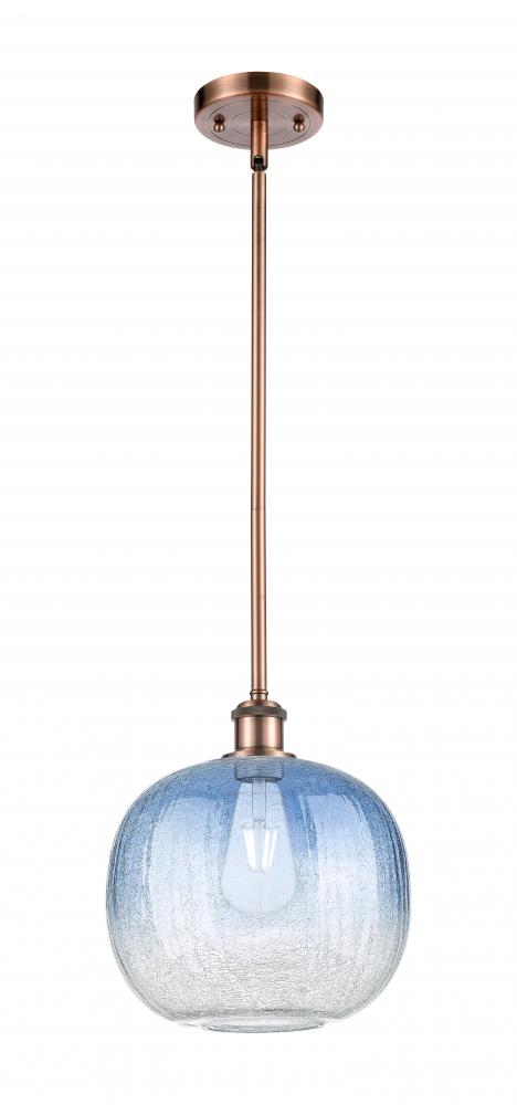 Brookhaven Sphere - 1 Light - 11 inch - Antique Copper - Stem hung - Mini Pendant