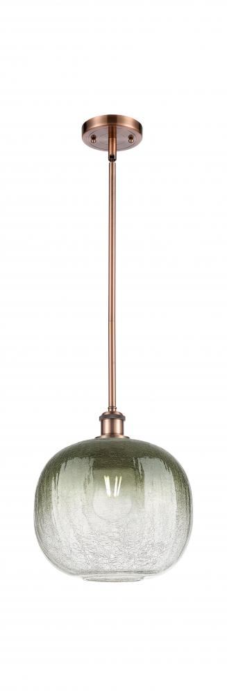 Brookhaven Sphere - 1 Light - 11 inch - Antique Copper - Stem hung - Mini Pendant