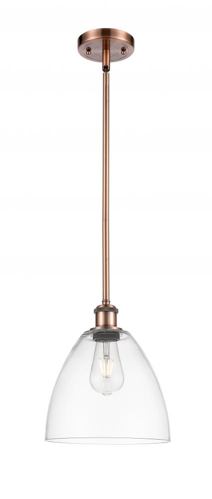 Bristol - 1 Light - 9 inch - Antique Copper - Mini Pendant