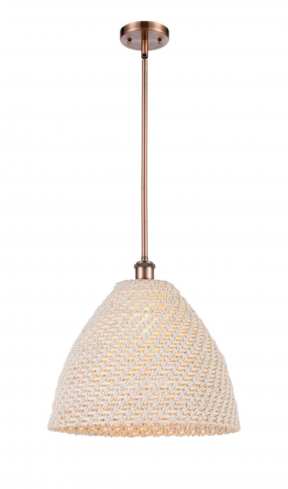 Bristol Natural - 1 Light - 6 inch - Antique Copper - Mini Pendant