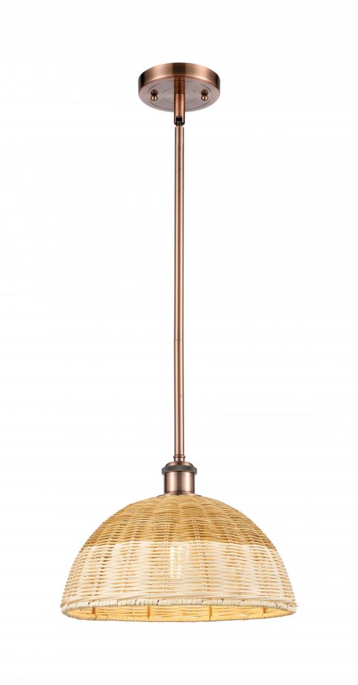 Bristol Natural II - 1 Light - 12 inch - Antique Copper - Stem hung - Mini Pendant