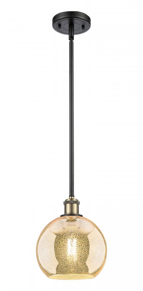 Athens - 1 Light - 8 inch - Black Antique Brass - Mini Pendant