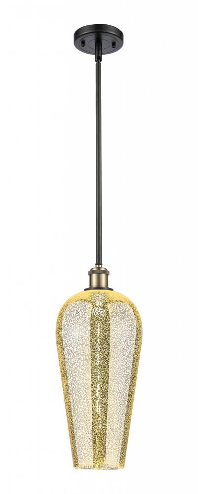 Chelsea - 1 Light - 8 inch - Black Antique Brass - Stem hung - Mini Pendant