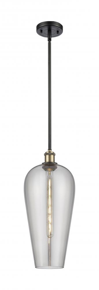 Chelsea - 1 Light - 8 inch - Black Antique Brass - Stem hung - Mini Pendant