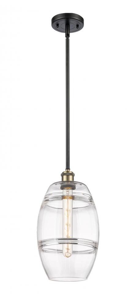 Vaz - 1 Light - 8 inch - Black Antique Brass - Mini Pendant