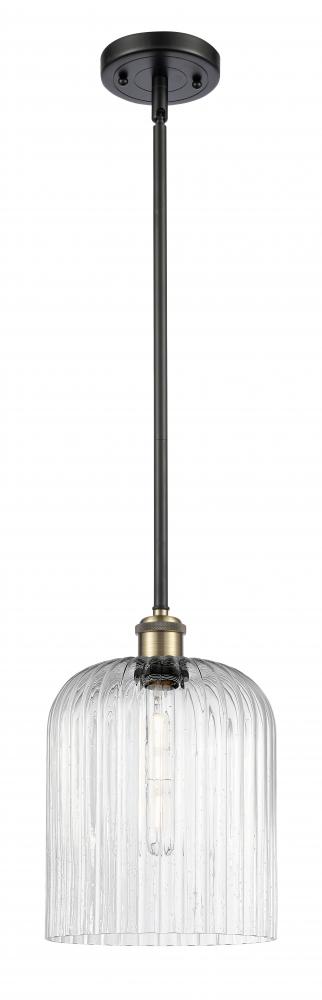 Bridal Veil - 1 Light - 5 inch - Black Antique Brass - Mini Pendant