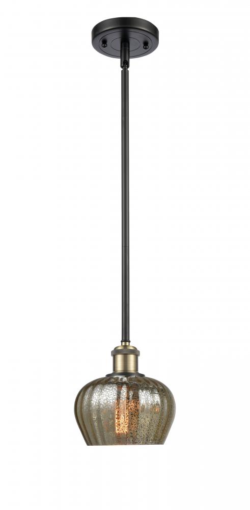 Fenton - 1 Light - 7 inch - Black Antique Brass - Mini Pendant