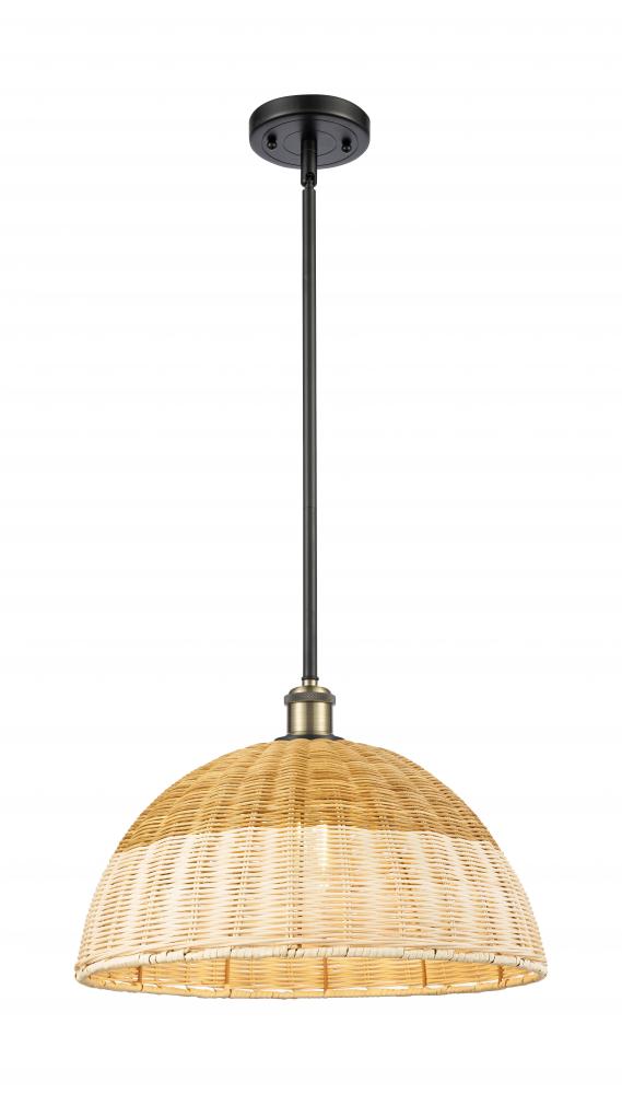 Bristol Natural II - 1 Light - 16 inch - Black Antique Brass - Stem hung - Mini Pendant