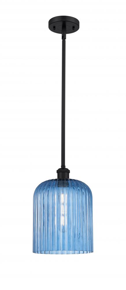 Bridal Veil - 1 Light - 5 inch - Matte Black - Mini Pendant