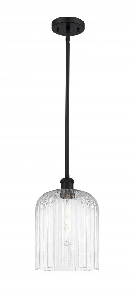 Bridal Veil - 1 Light - 5 inch - Matte Black - Mini Pendant