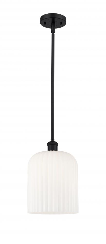 Bridal Veil - 1 Light - 5 inch - Matte Black - Mini Pendant