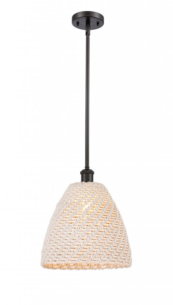 Bristol Natural - 1 Light - 6 inch - Oil Rubbed Bronze - Mini Pendant