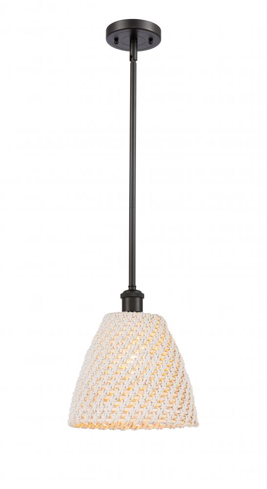 Bristol Natural - 1 Light - 6 inch - Oil Rubbed Bronze - Mini Pendant