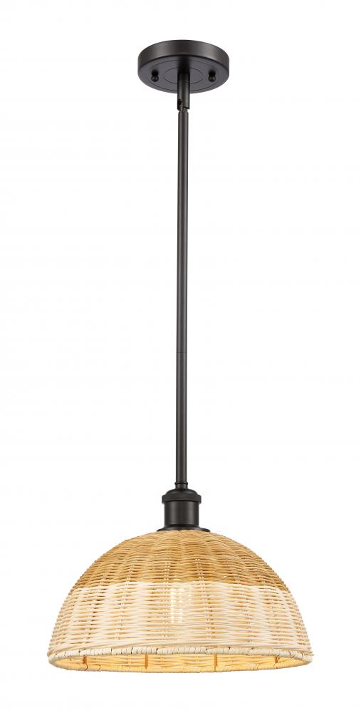 Bristol Natural II - 1 Light - 12 inch - Oil Rubbed Bronze - Stem hung - Mini Pendant
