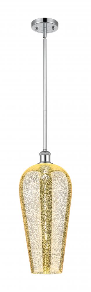 Chelsea - 1 Light - 8 inch - Polished Chrome - Stem hung - Mini Pendant