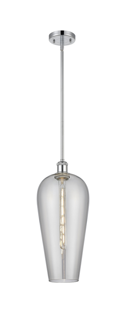 Chelsea - 1 Light - 8 inch - Polished Chrome - Stem hung - Mini Pendant