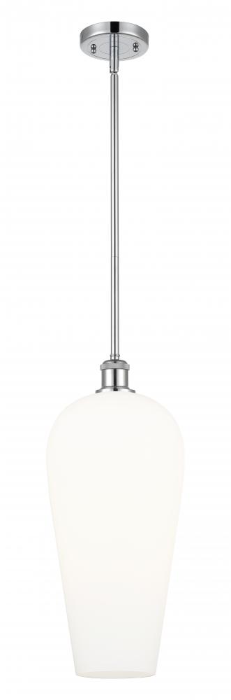 Chelsea - 1 Light - 8 inch - Polished Chrome - Stem hung - Mini Pendant