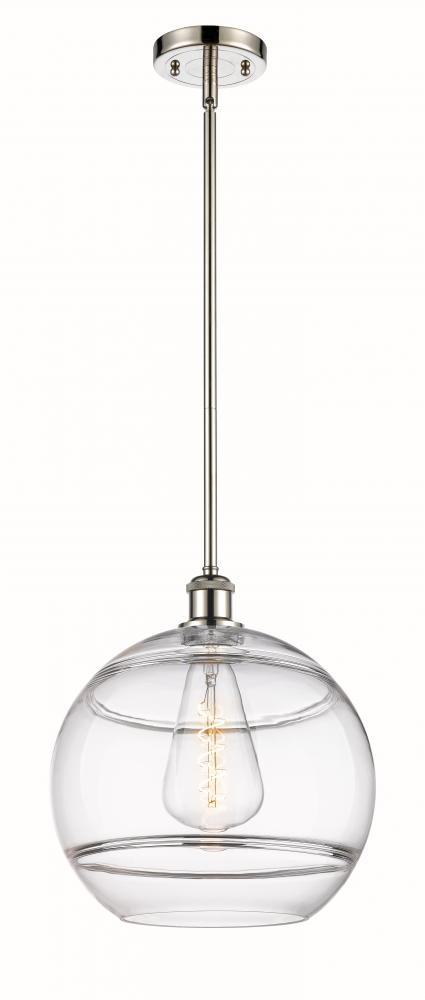 Rochester - 1 Light - 12 inch - Polished Nickel - Mini Pendant