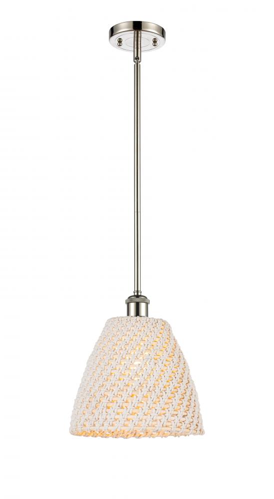 Bristol Natural - 1 Light - 6 inch - Polished Nickel - Mini Pendant
