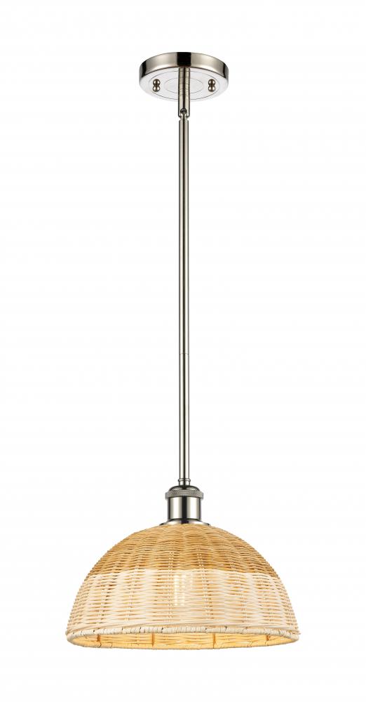 Bristol Natural II - 1 Light - 12 inch - Polished Nickel - Stem hung - Mini Pendant