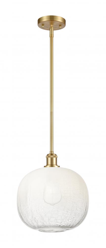 Brookhaven Sphere - 1 Light - 11 inch - Satin Gold - Stem hung - Mini Pendant