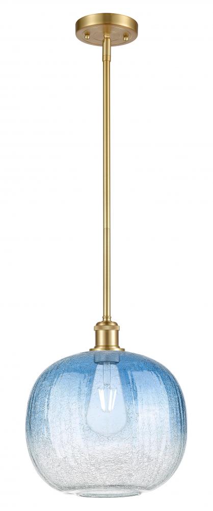 Brookhaven Sphere - 1 Light - 11 inch - Satin Gold - Stem hung - Mini Pendant