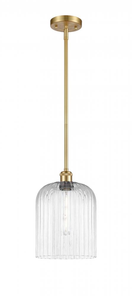 Bridal Veil - 1 Light - 5 inch - Satin Gold - Mini Pendant