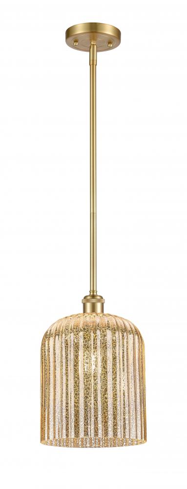 Bridal Veil - 1 Light - 5 inch - Satin Gold - Mini Pendant