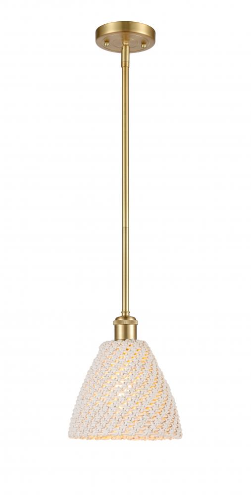 Bristol Natural - 1 Light - 6 inch - Satin Gold - Mini Pendant