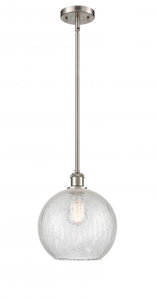 Athens - 1 Light - 10 inch - Brushed Satin Nickel - Mini Pendant