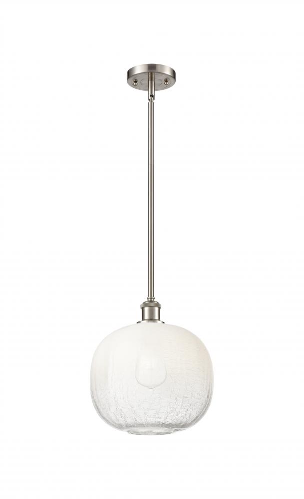 Brookhaven Sphere - 1 Light - 11 inch - Brushed Satin Nickel - Stem hung - Mini Pendant