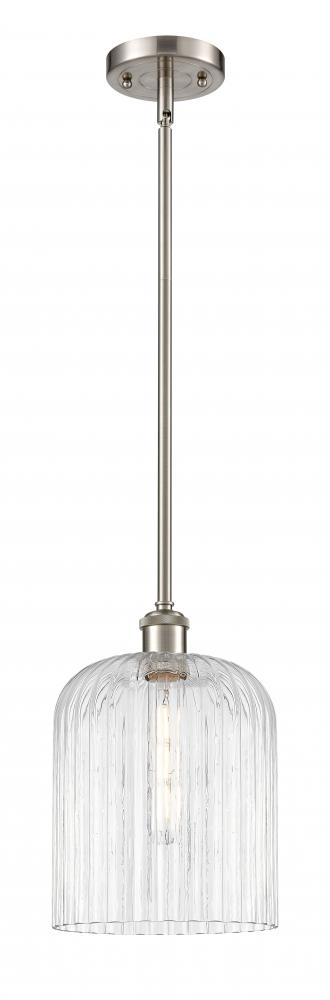 Bridal Veil - 1 Light - 5 inch - Brushed Satin Nickel - Mini Pendant