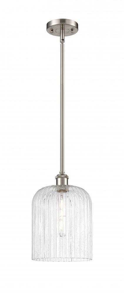 Bridal Veil - 1 Light - 5 inch - Brushed Satin Nickel - Mini Pendant