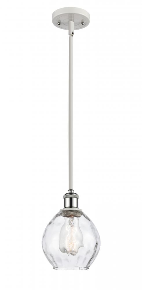 Waverly - 1 Light - 6 inch - White Polished Chrome - Mini Pendant