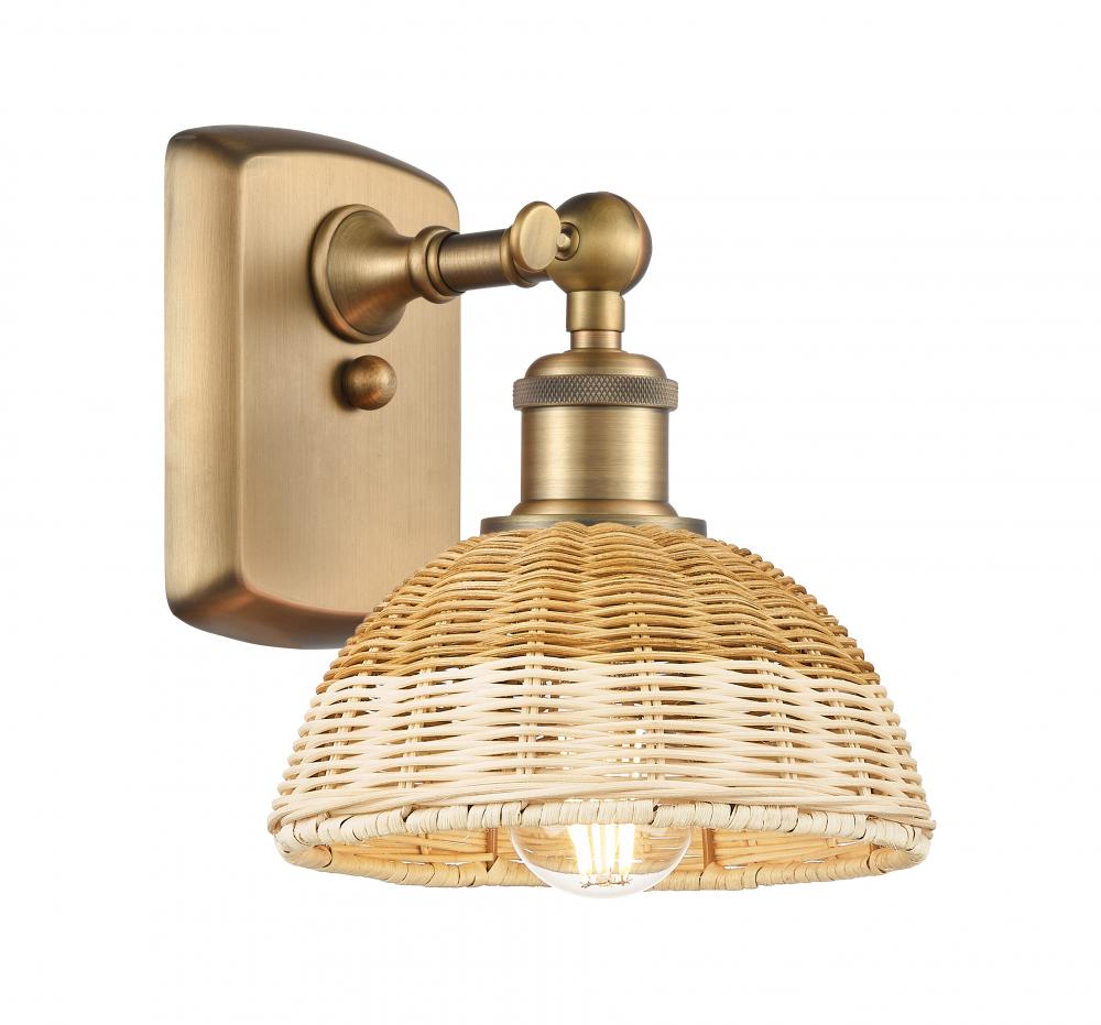 Bristol Natural II - 1 Light - 8 inch - Brushed Brass - Sconce