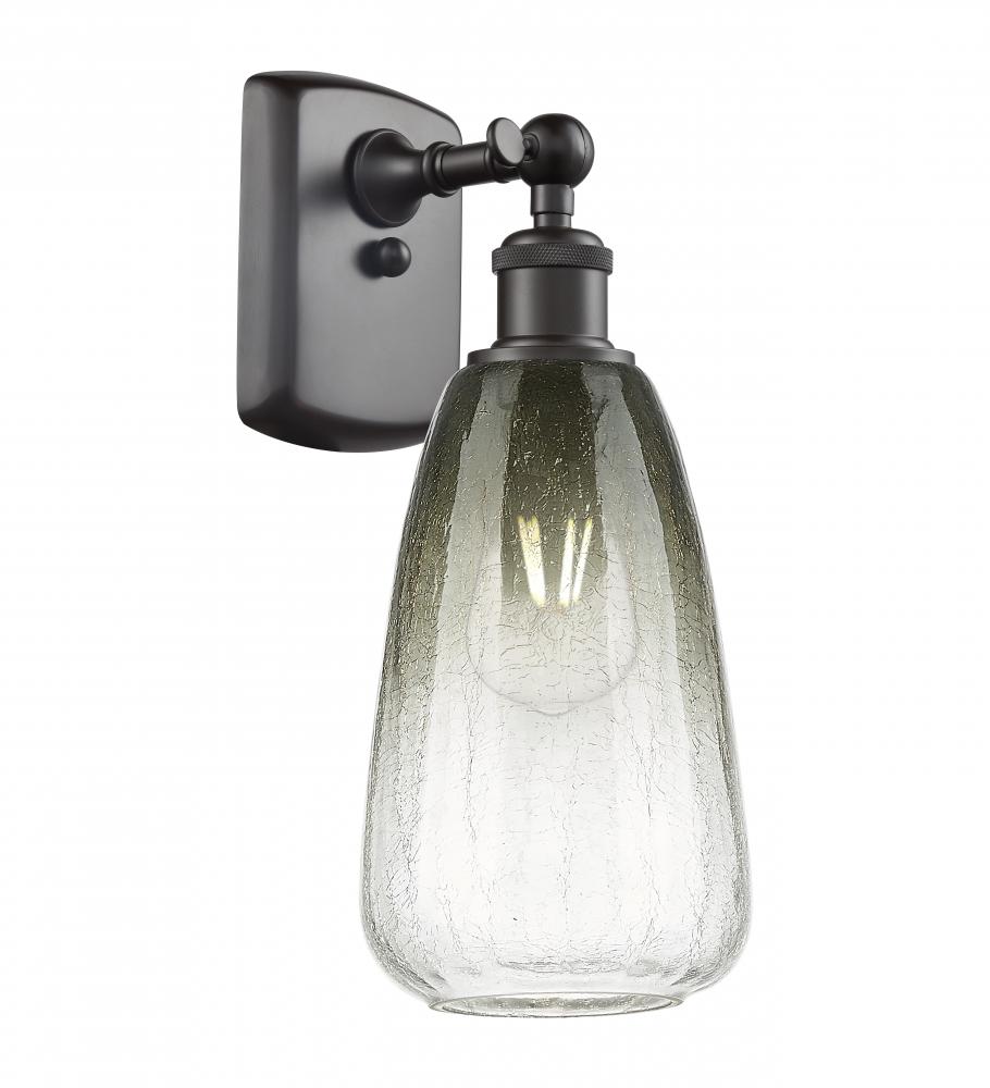 Brookhaven Almond - 1 Light - 6 inch - Oil Rubbed Bronze - Sconce