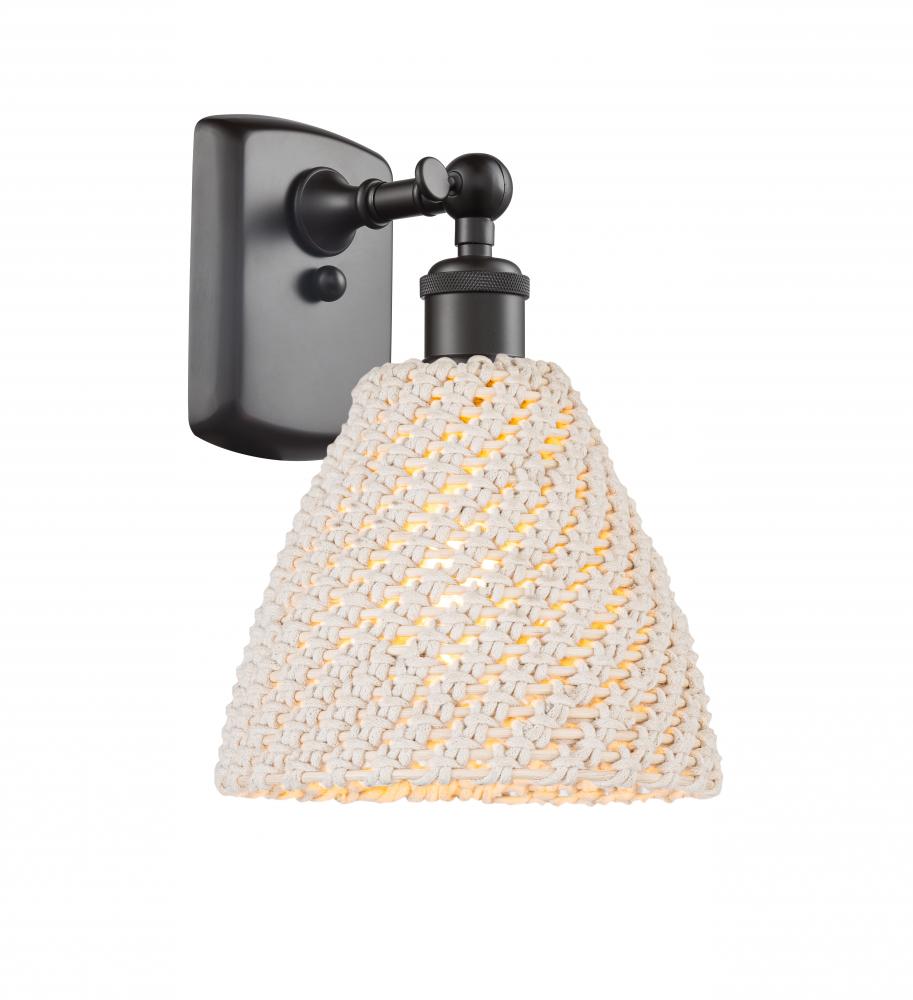 Bristol Natural - 1 Light - 8 inch - Oil Rubbed Bronze - Sconce