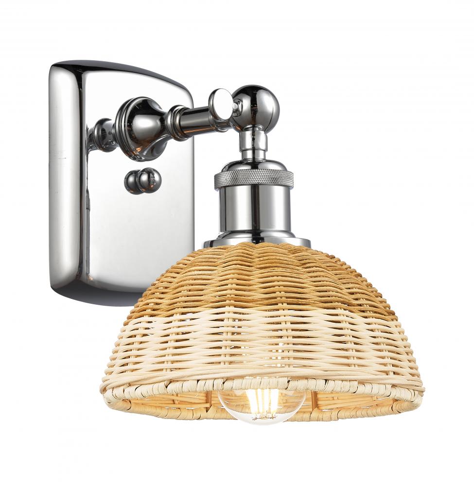 Bristol Natural II - 1 Light - 8 inch - Polished Chrome - Sconce