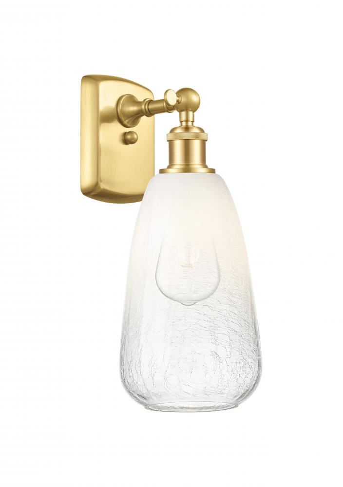 Brookhaven Almond - 1 Light - 6 inch - Satin Gold - Sconce