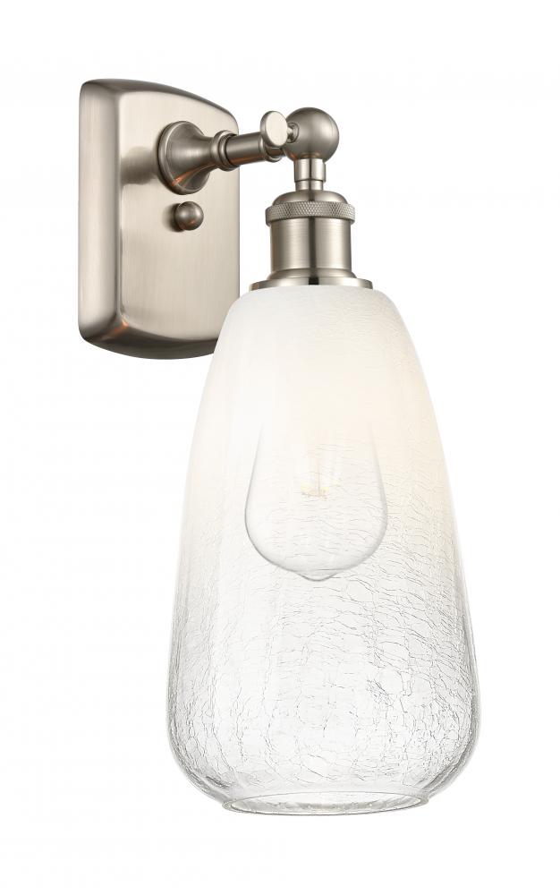 Brookhaven Almond - 1 Light - 6 inch - Brushed Satin Nickel - Sconce