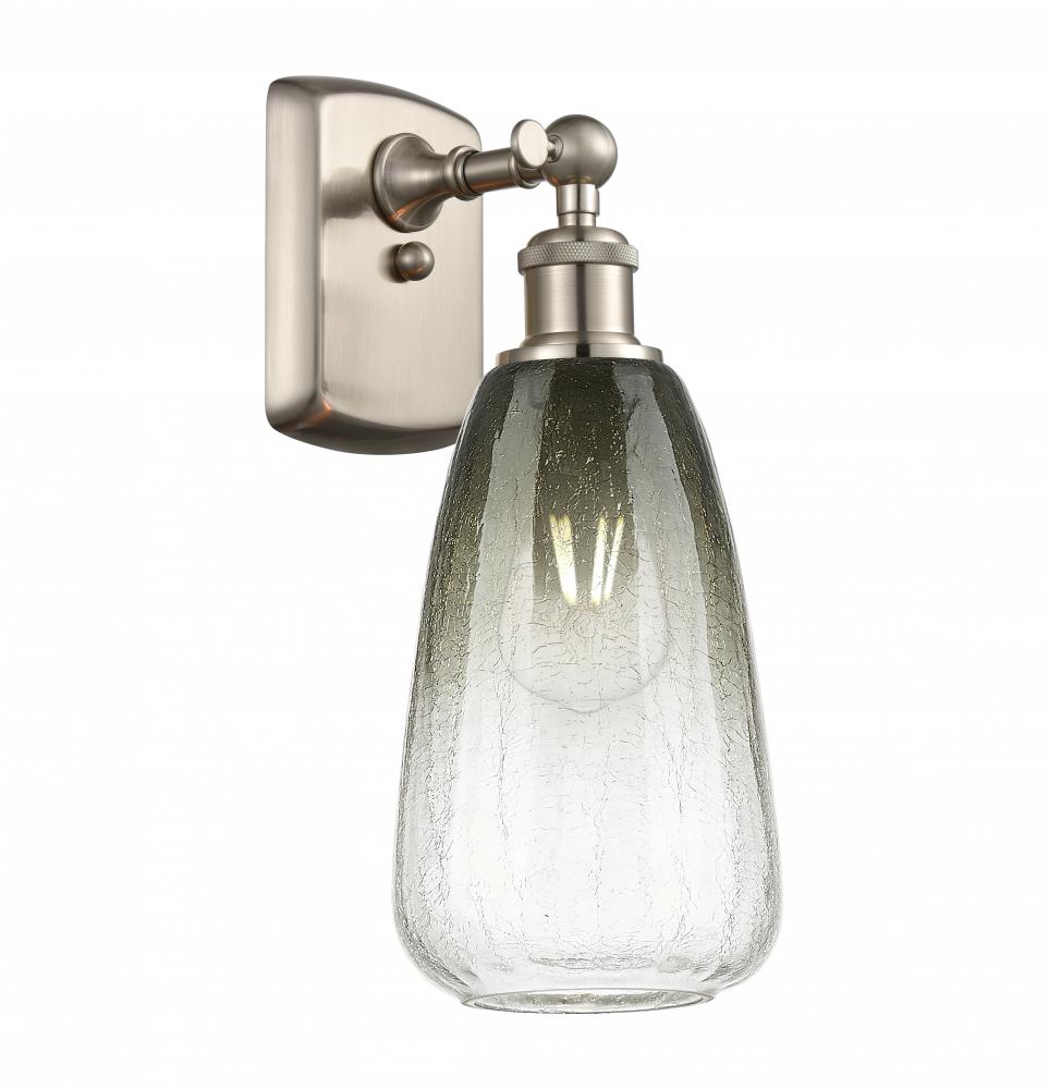 Brookhaven Almond - 1 Light - 6 inch - Brushed Satin Nickel - Sconce